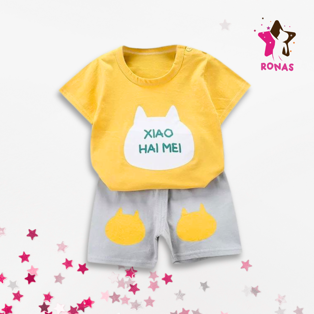 Xiao Hai Me Print - Yellow