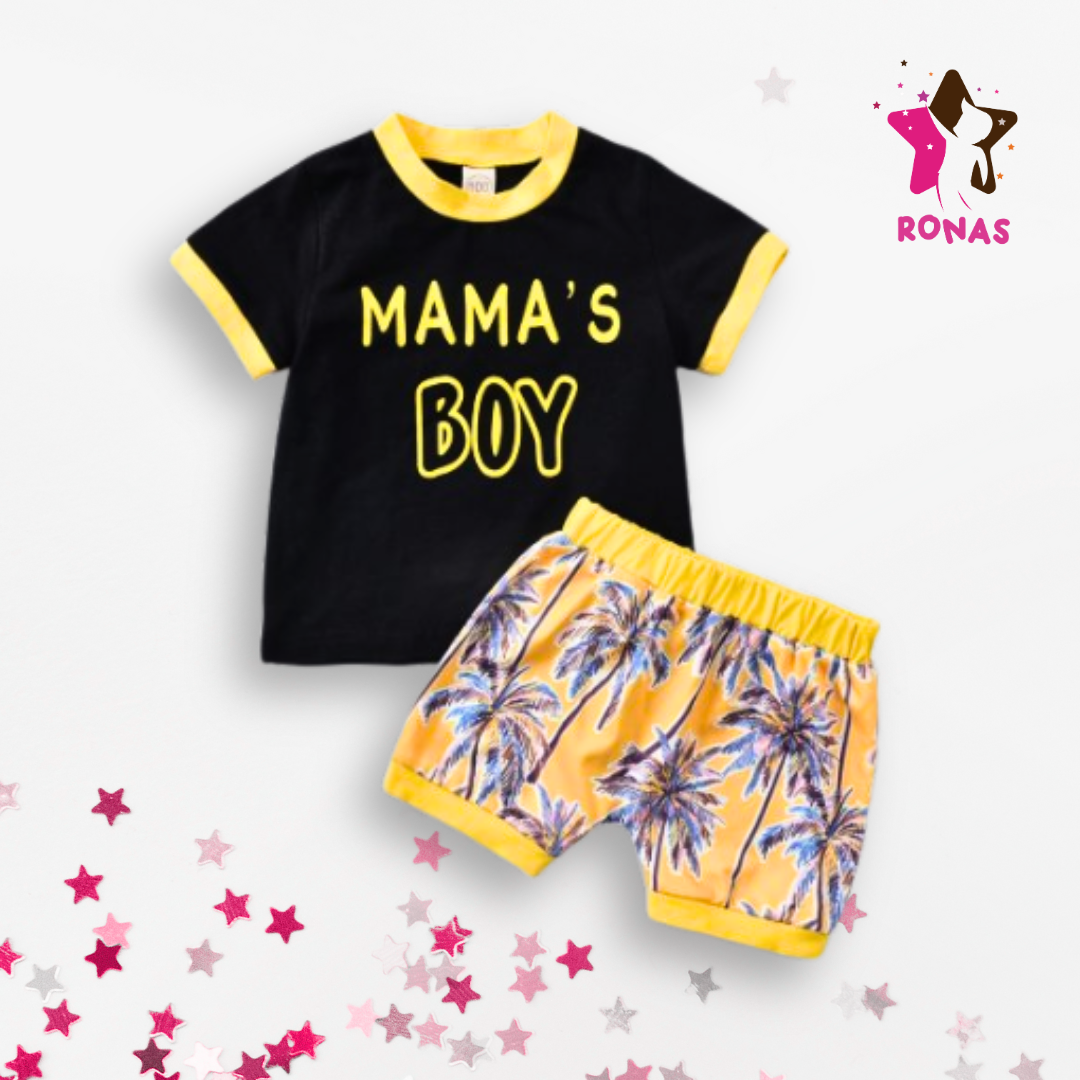 Mama's Boy - Black & Yellow